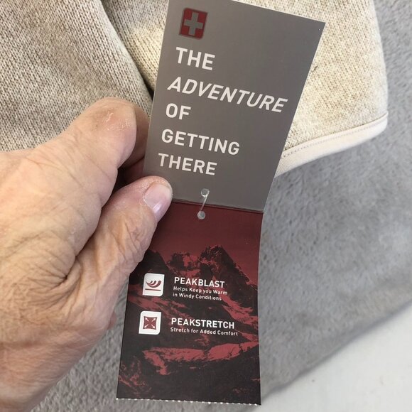 NWT Swiss Tech Womens Fully Lined Bonded Fleece Sweater Large Full Zip Cozy - Picture 10 of 15